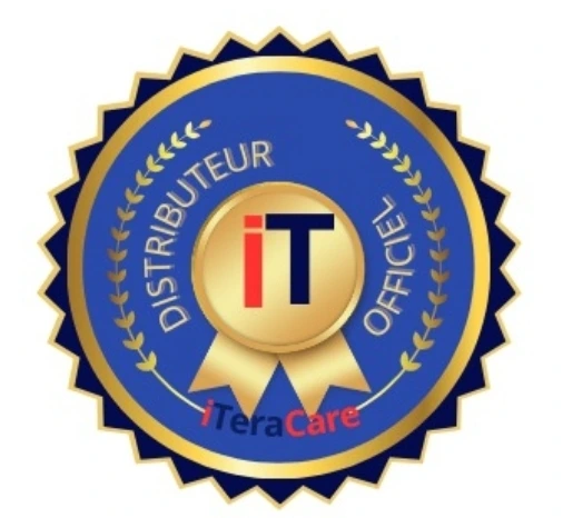 Badge officiel attestant que Carole Blériot est distributrice certifiée Iteracare au sein du réseau Prife International